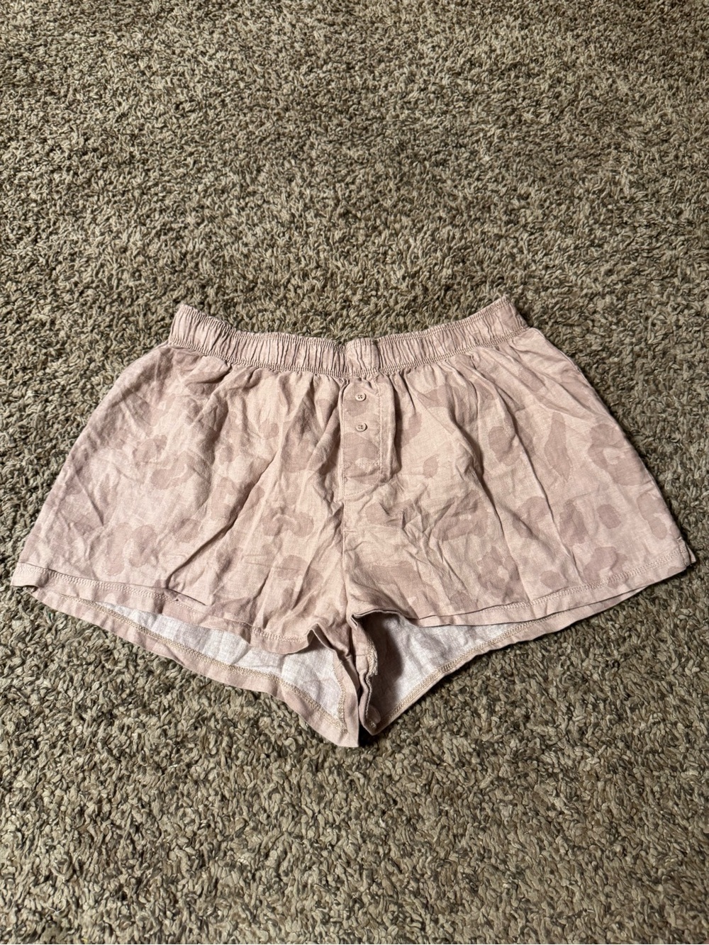 Colsie Pink Camo Boxer Sleep Shorts